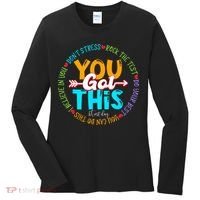 Test Day Rock The Test Teacher Testing Day You Got This Women's Long Sleeve Shirt thumb 0