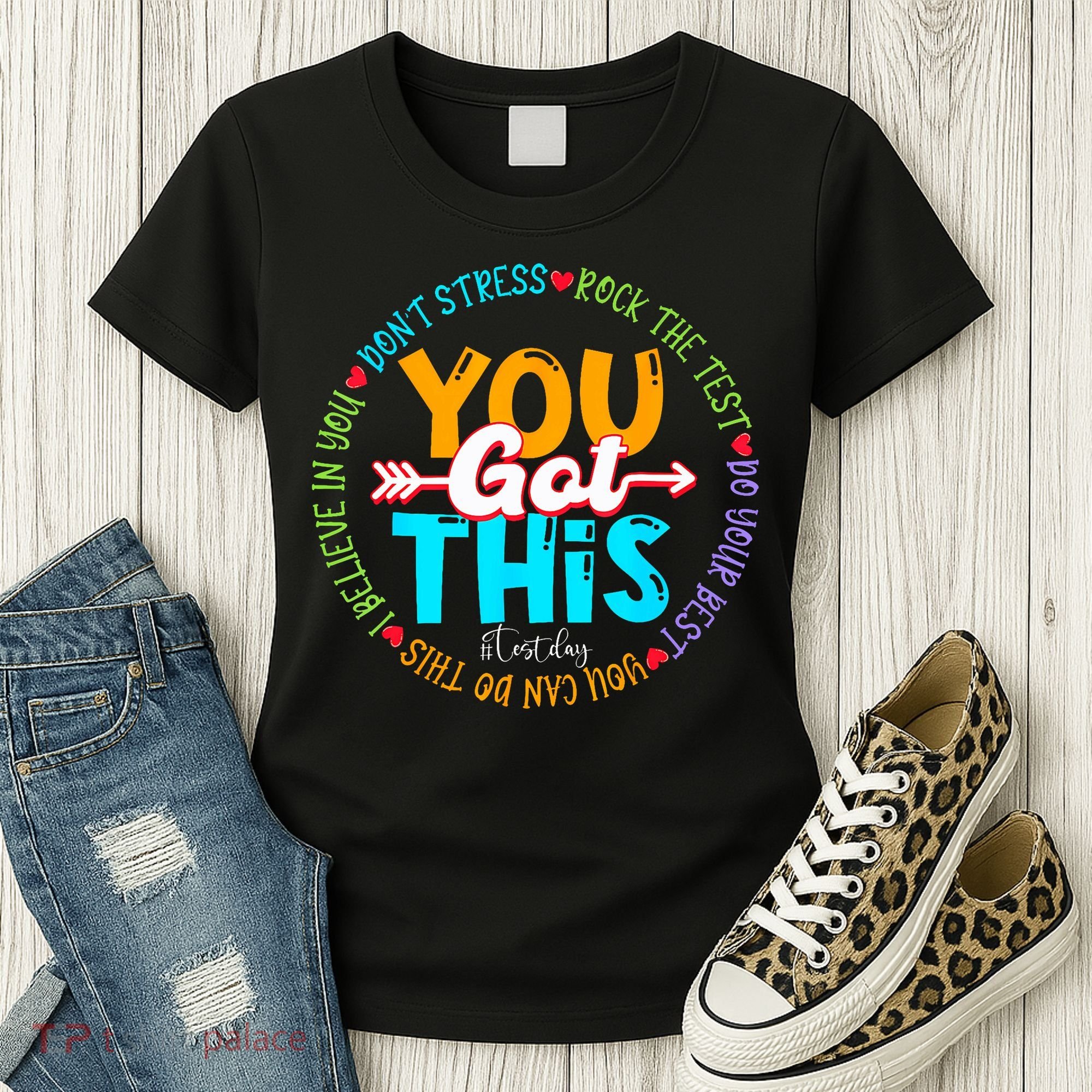 Test Day Rock The Test Teacher Testing Day You Got This Women's T-Shirt