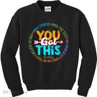 Test Day Rock The Test Teacher Testing Day You Got This Kids Sweatshirt thumb 0