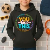 Test Day Rock The Test Teacher Testing Day You Got This Kids Hoodie thumb 2
