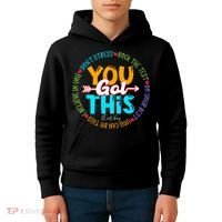 Test Day Rock The Test Teacher Testing Day You Got This Kids Hoodie thumb 4