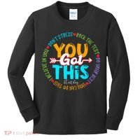 Test Day Rock The Test Teacher Testing Day You Got This Kids Long Sleeve Shirt thumb 0