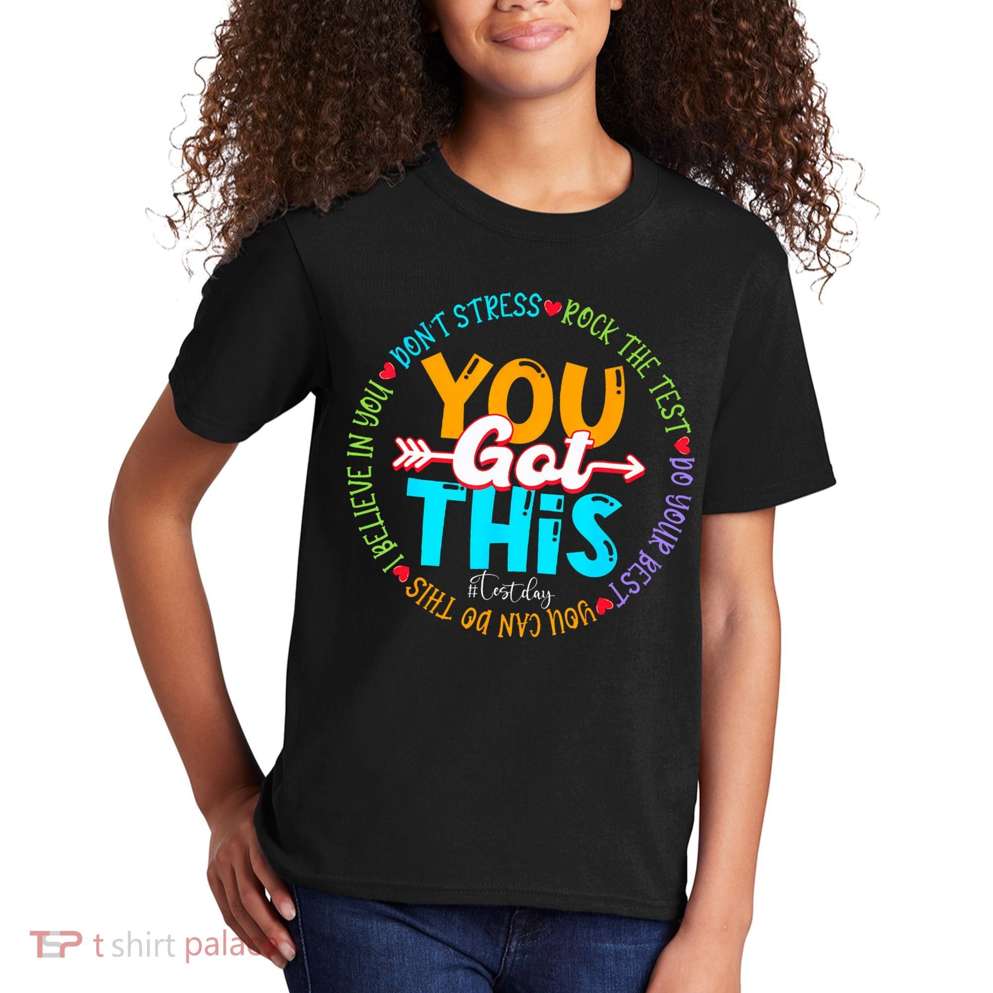 Test Day Rock The Test Teacher Testing Day You Got This Kids T-Shirt