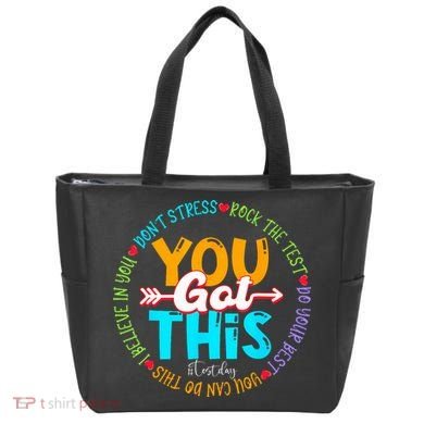 Test Day Rock The Test Teacher Testing Day You Got This Tote Bag