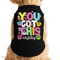 Test Day Rock The Test You Got This Teacher Test Testing Doggie Tank thumb 0