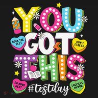 Test Day Rock The Test You Got This Teacher Test Testing Apron thumb 3