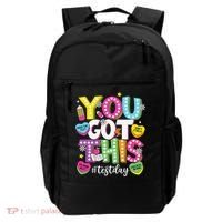 Test Day Rock The Test You Got This Teacher Test Testing Backpack thumb 0