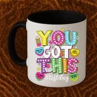 Test Day Rock The Test You Got This Teacher Test Testing Coffee Mug thumb 2