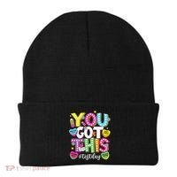 Test Day Rock The Test You Got This Teacher Test Testing Beanie thumb 0
