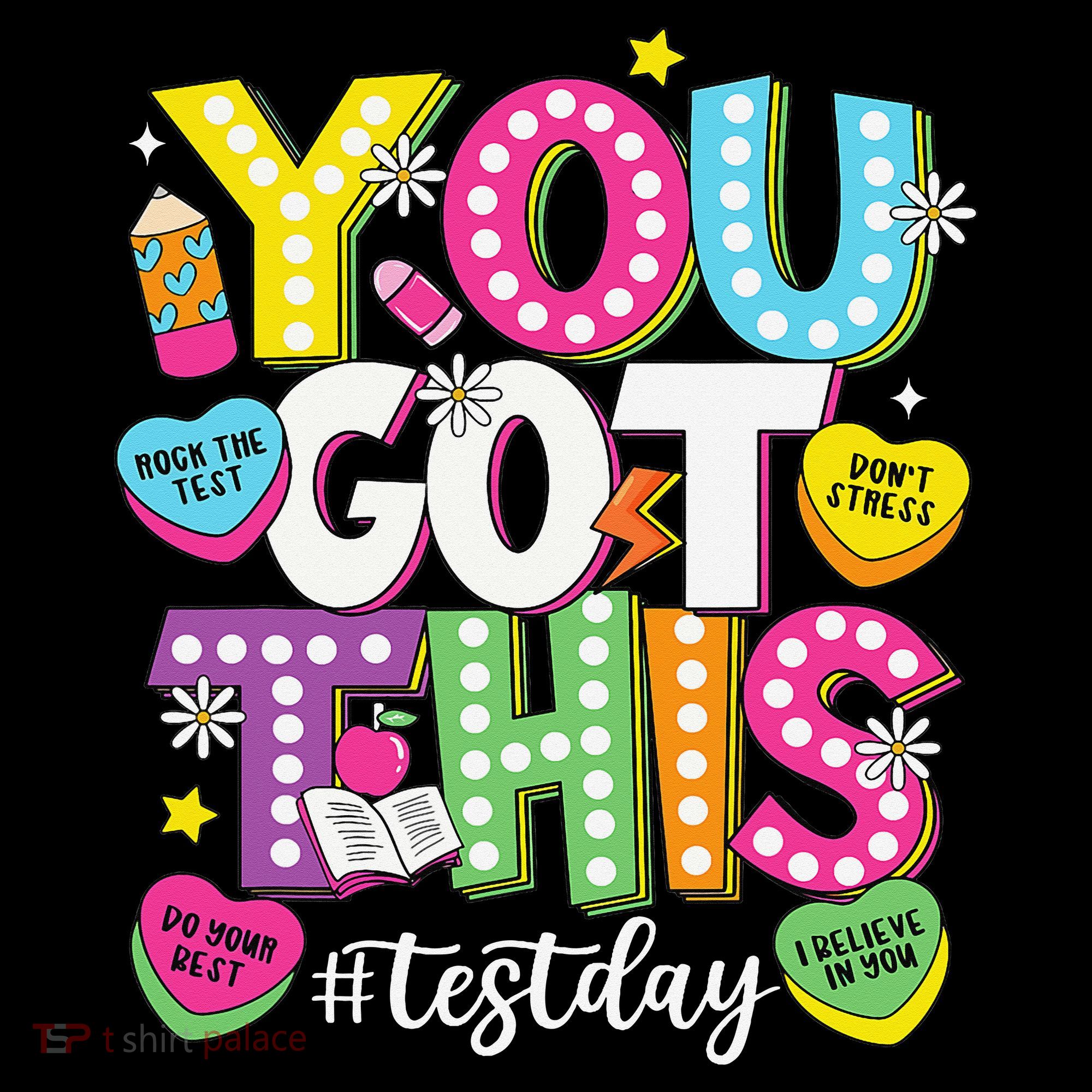 Test Day Rock The Test You Got This Teacher Test Testing Women's Hoodie
