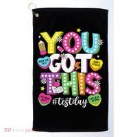 Test Day Rock The Test You Got This Teacher Test Testing Golf Towel thumb 0