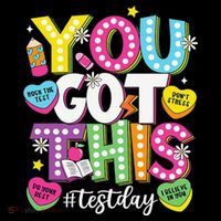 Test Day Rock The Test You Got This Teacher Test Testing Women's Long Sleeve Shirt thumb 2