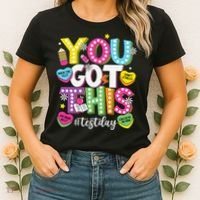 Test Day Rock The Test You Got This Teacher Test Testing Women's T-Shirt thumb 2