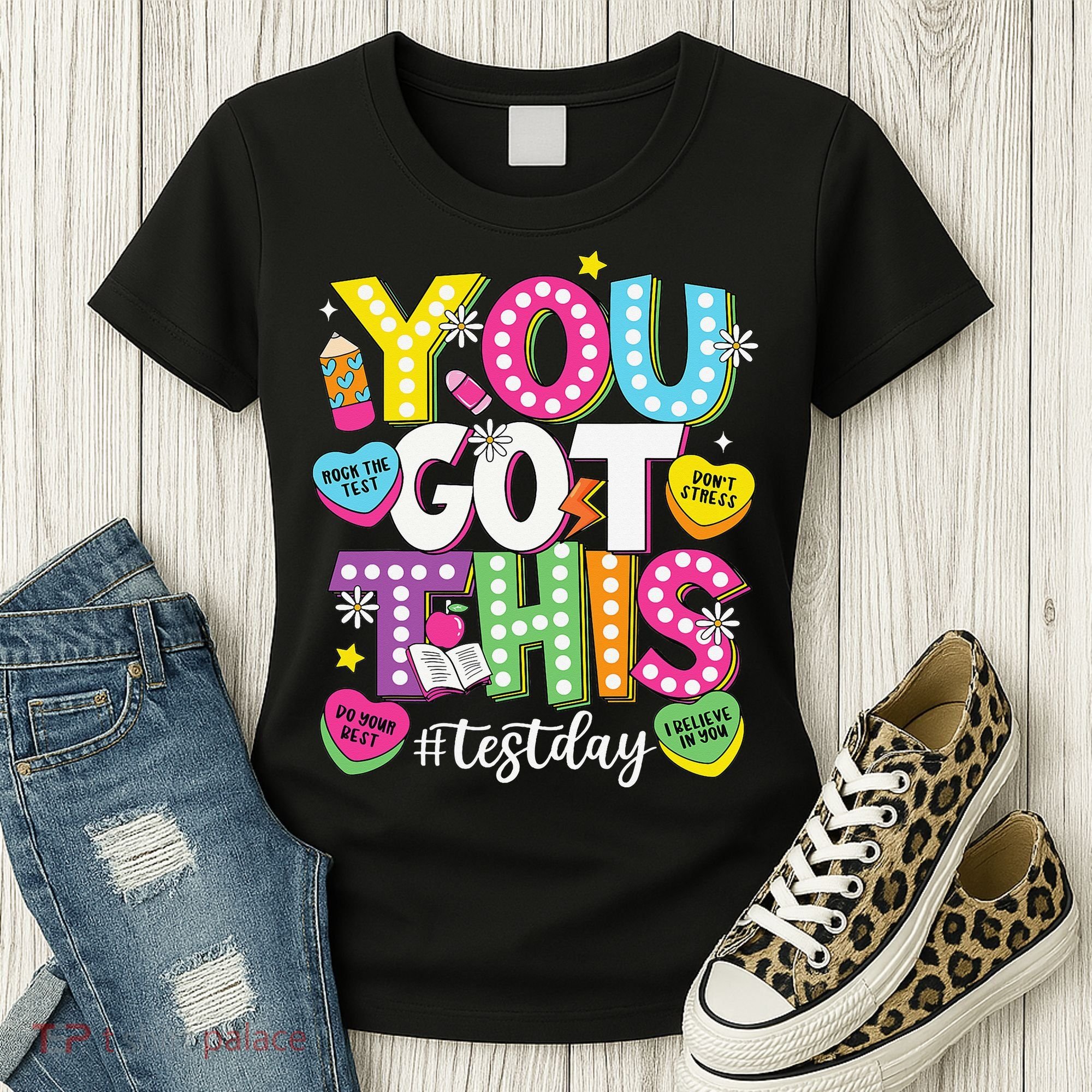 Test Day Rock The Test You Got This Teacher Test Testing Women's T-Shirt