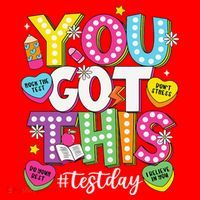Test Day Rock The Test You Got This Teacher Test Testing Santa Hat thumb 1