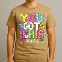 Test Day Rock The Test You Got This Teacher Test Testing T-Shirt thumb 3