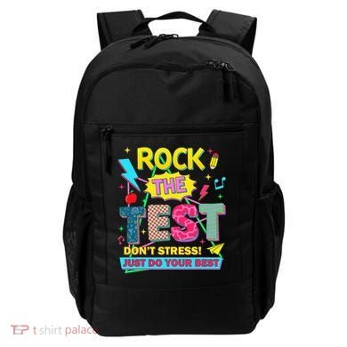 Test Day Rock The Test Just Do Your Best Teacher Testing Backpack