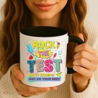 Test Day Rock The Test Just Do Your Best Teacher Testing Coffee Mug thumb 3