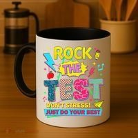Test Day Rock The Test Just Do Your Best Teacher Testing Coffee Mug thumb 4