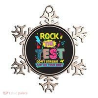 Test Day Rock The Test Just Do Your Best Teacher Testing Ornament thumb 0