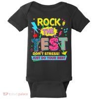 Test Day Rock The Test Just Do Your Best Teacher Testing Baby Bodysuit thumb 0