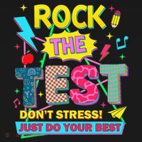 Test Day Rock The Test Just Do Your Best Teacher Testing Toddler T-Shirt thumb 4