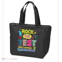 Test Day Rock The Test Just Do Your Best Teacher Testing Tote Bag thumb 3