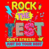 Test Day Rock The Test Just Do Your Best Teacher Testing Santa Hat thumb 1