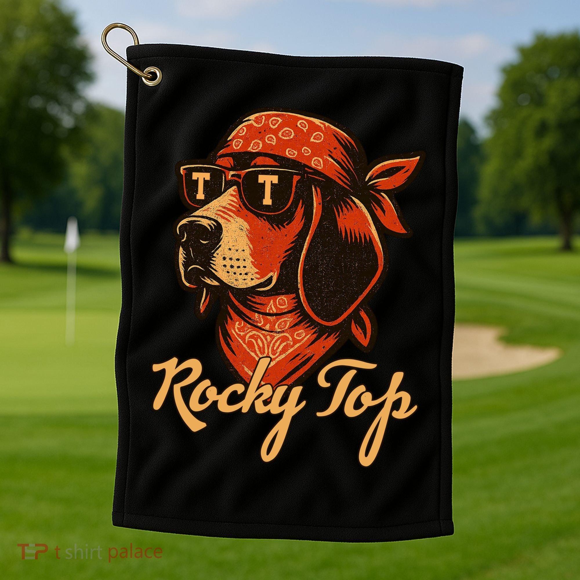 Tennessee Dog Rocky Top Fan Golf Towel