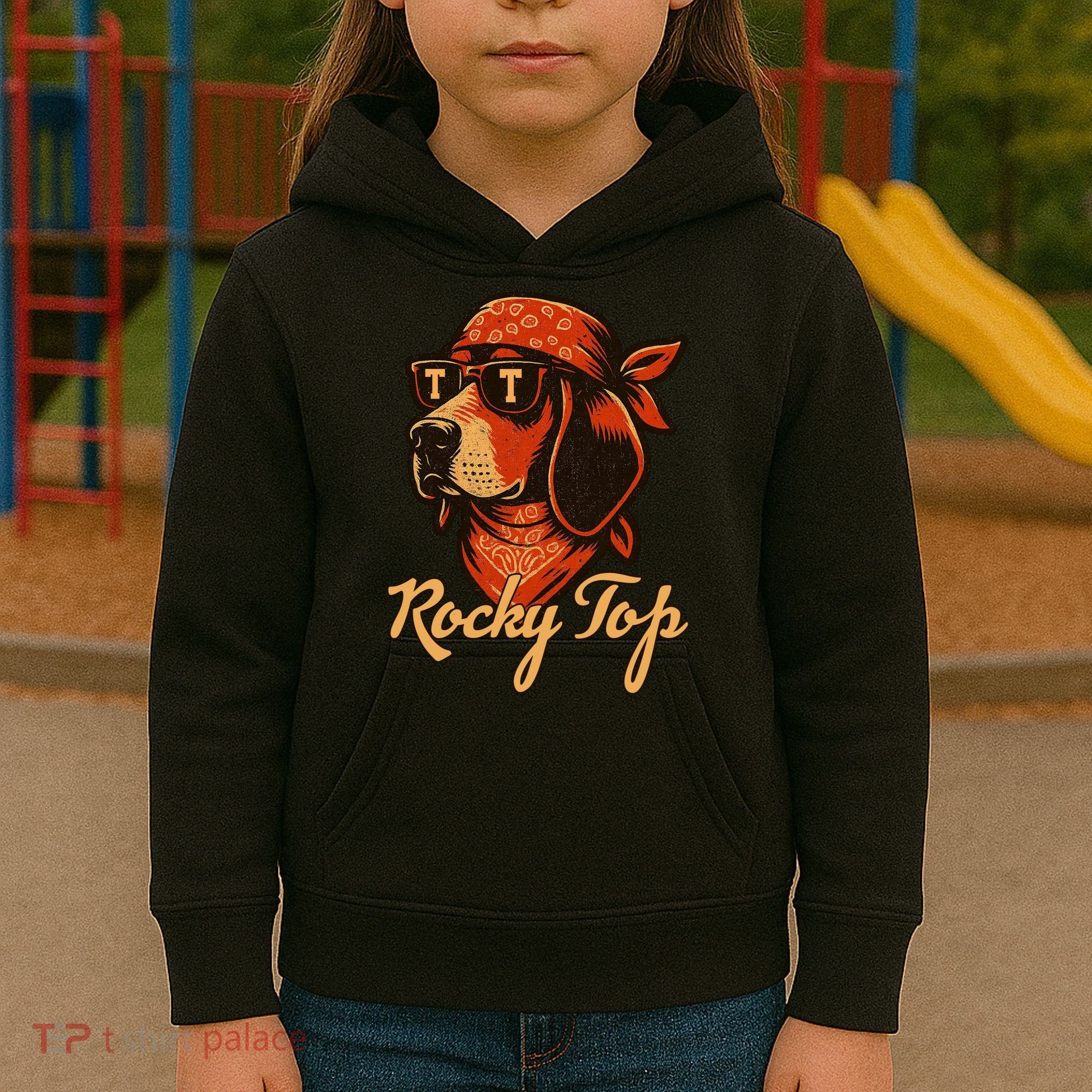 Tennessee Dog Rocky Top Fan Kids Hoodie