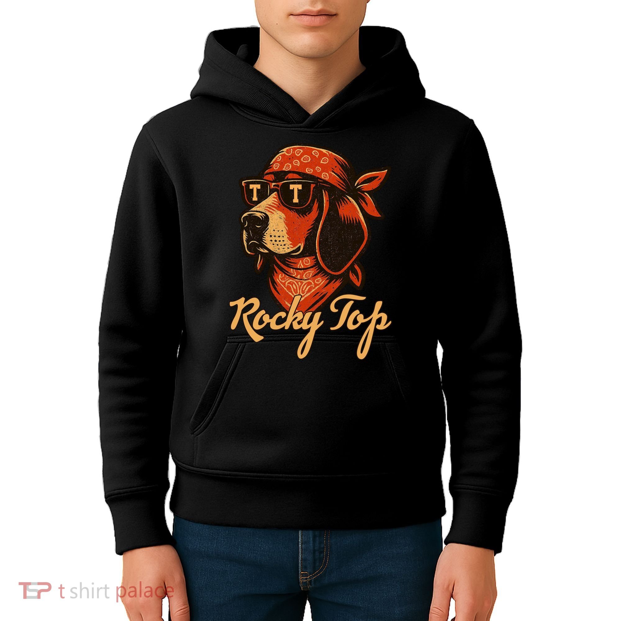 Tennessee Dog Rocky Top Fan Kids Hoodie