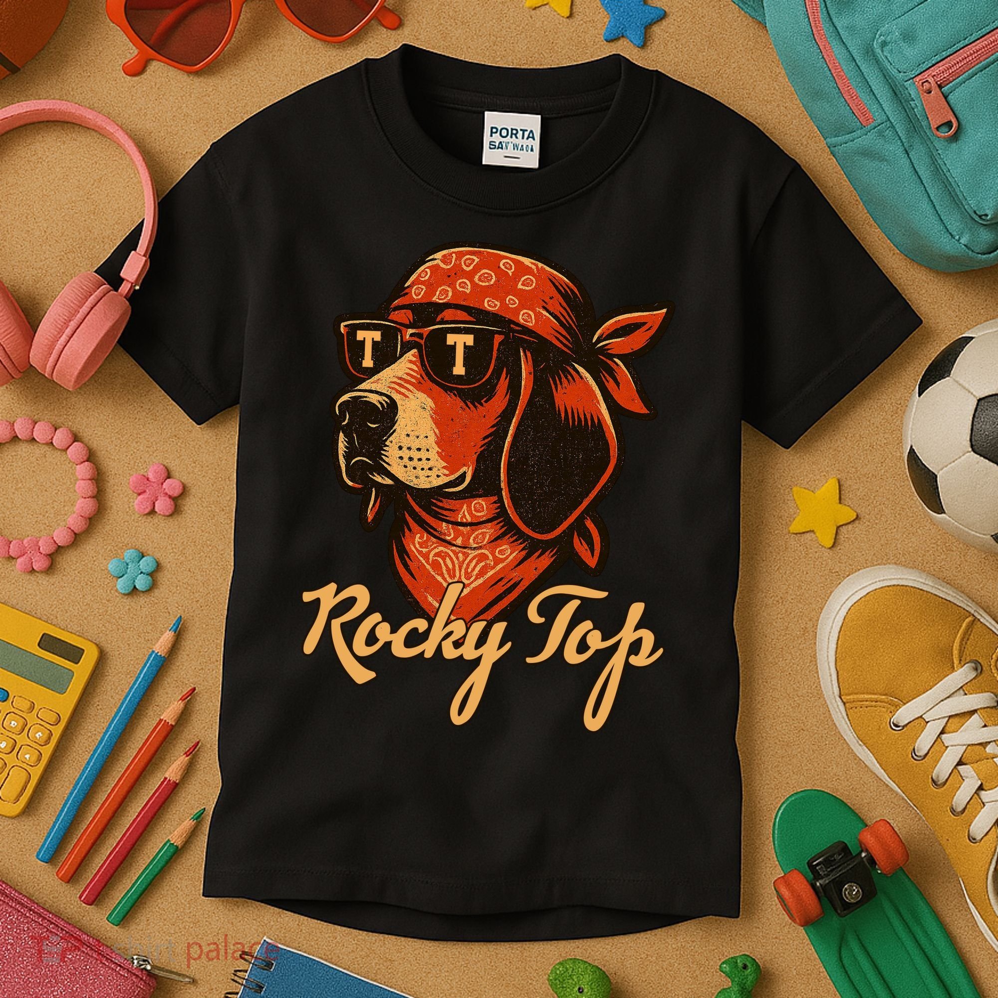 Tennessee Dog Rocky Top Fan Kids T-Shirt