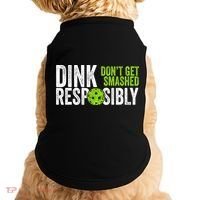 Team Dink Responsibly Dont Get Smashes Funny Pickleball Gift Doggie Tank thumb 0