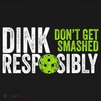 Team Dink Responsibly Dont Get Smashes Funny Pickleball Gift USA-Made Doggie Bandana thumb 2