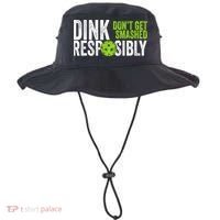 Team Dink Responsibly Dont Get Smashes Funny Pickleball Gift Bucket Hat thumb 0