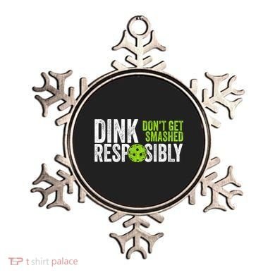 Team Dink Responsibly Dont Get Smashes Funny Pickleball Gift Ornament
