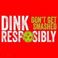 Team Dink Responsibly Dont Get Smashes Funny Pickleball Gift Santa Hat thumb 1