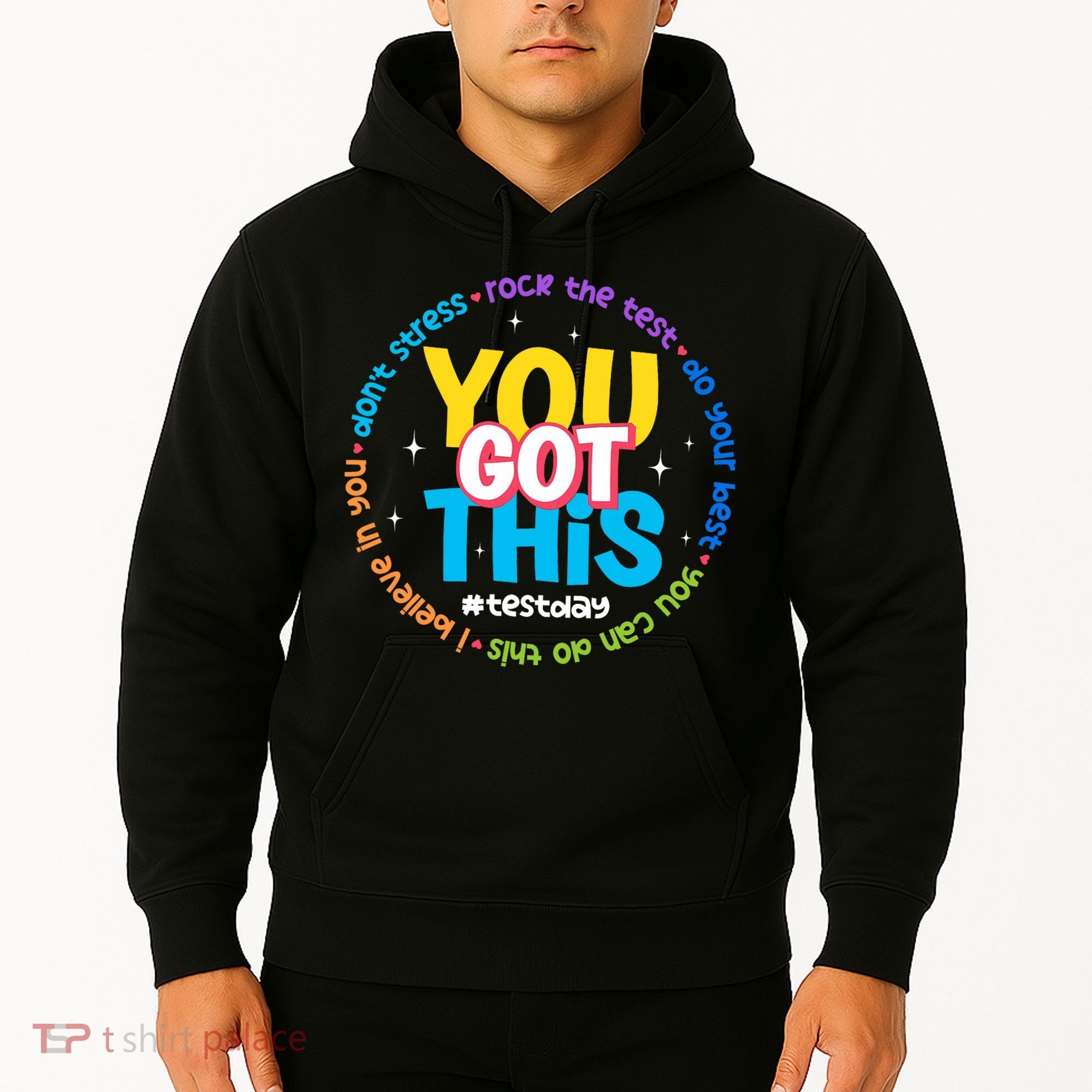 Test Day Rock The Test Teacher Testing Day You Got This  Hoodie