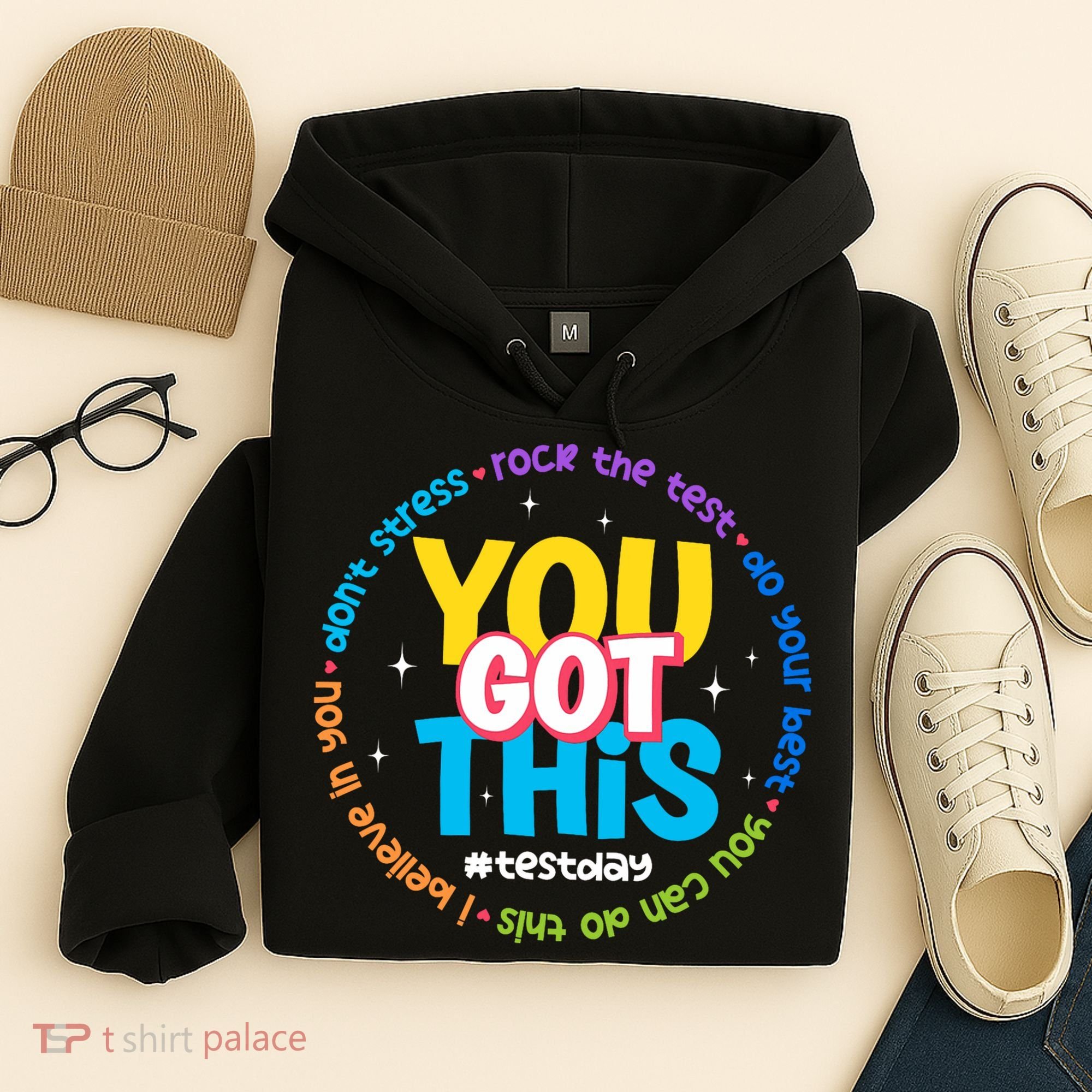 Test Day Rock The Test Teacher Testing Day You Got This  Hoodie