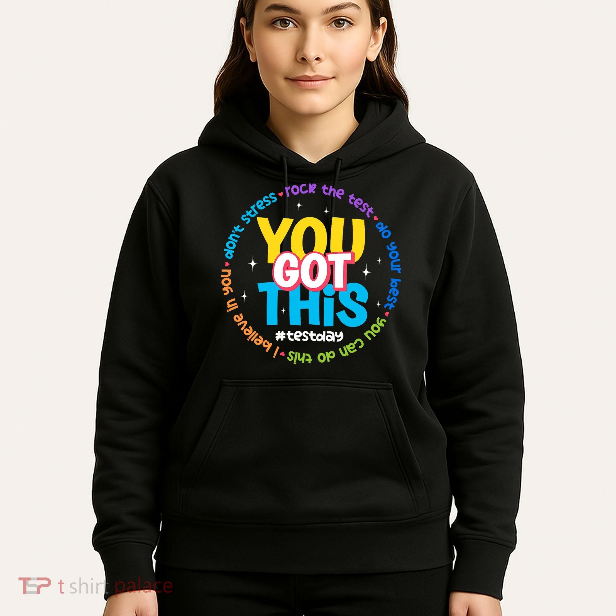 Test Day Rock The Test Teacher Testing Day You Got This  Hoodie