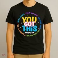 Test Day Rock The Test Teacher Testing Day You Got This  T-Shirt thumb 3