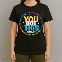 Test Day Rock The Test Teacher Testing Day You Got This  T-Shirt thumb 4