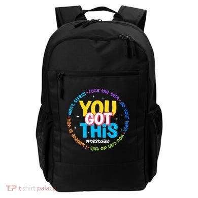 Test Day Rock The Test Teacher Testing Day You Got This  Backpack