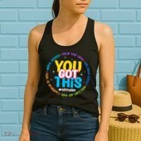 Test Day Rock The Test Teacher Testing Day You Got This  Women's Tank Top thumb 2