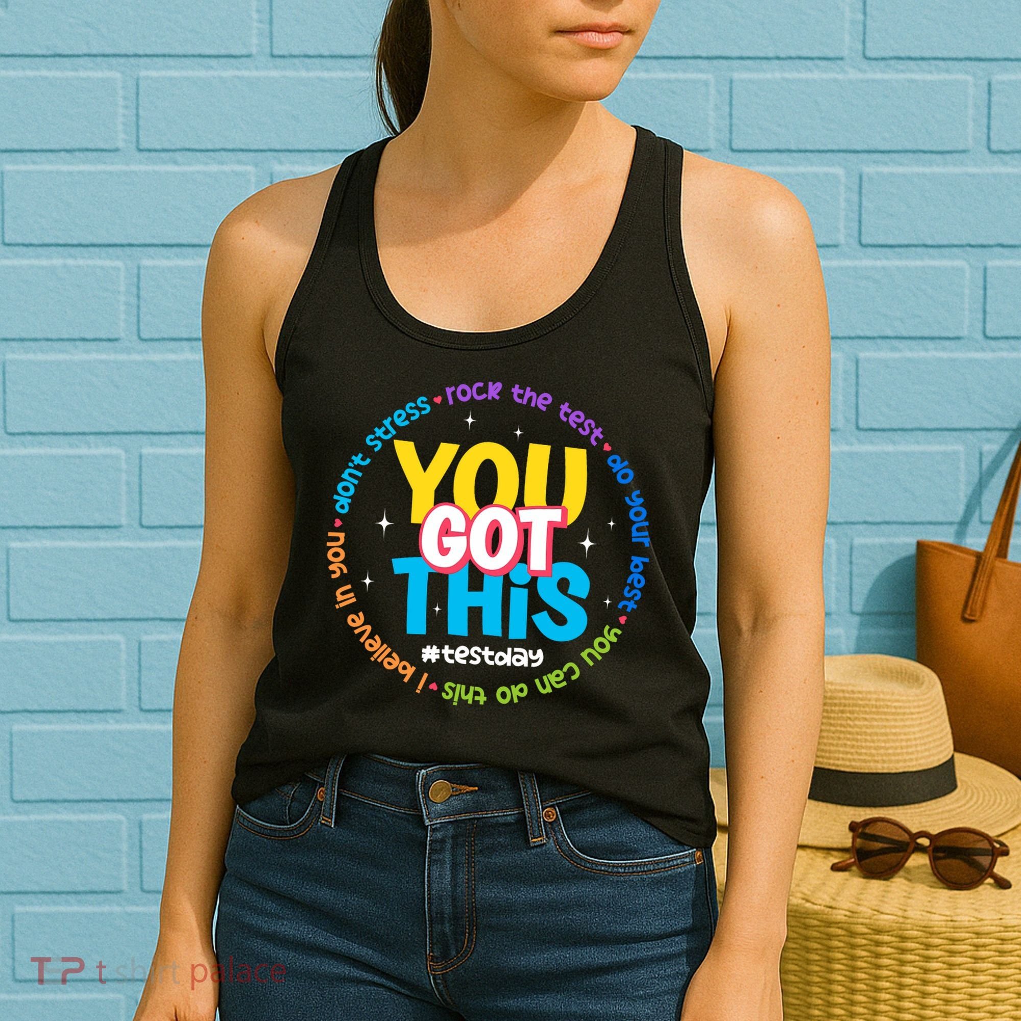 Test Day Rock The Test Teacher Testing Day You Got This  Women's Tank Top