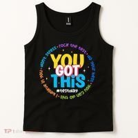 Test Day Rock The Test Teacher Testing Day You Got This  Tank Top thumb 2