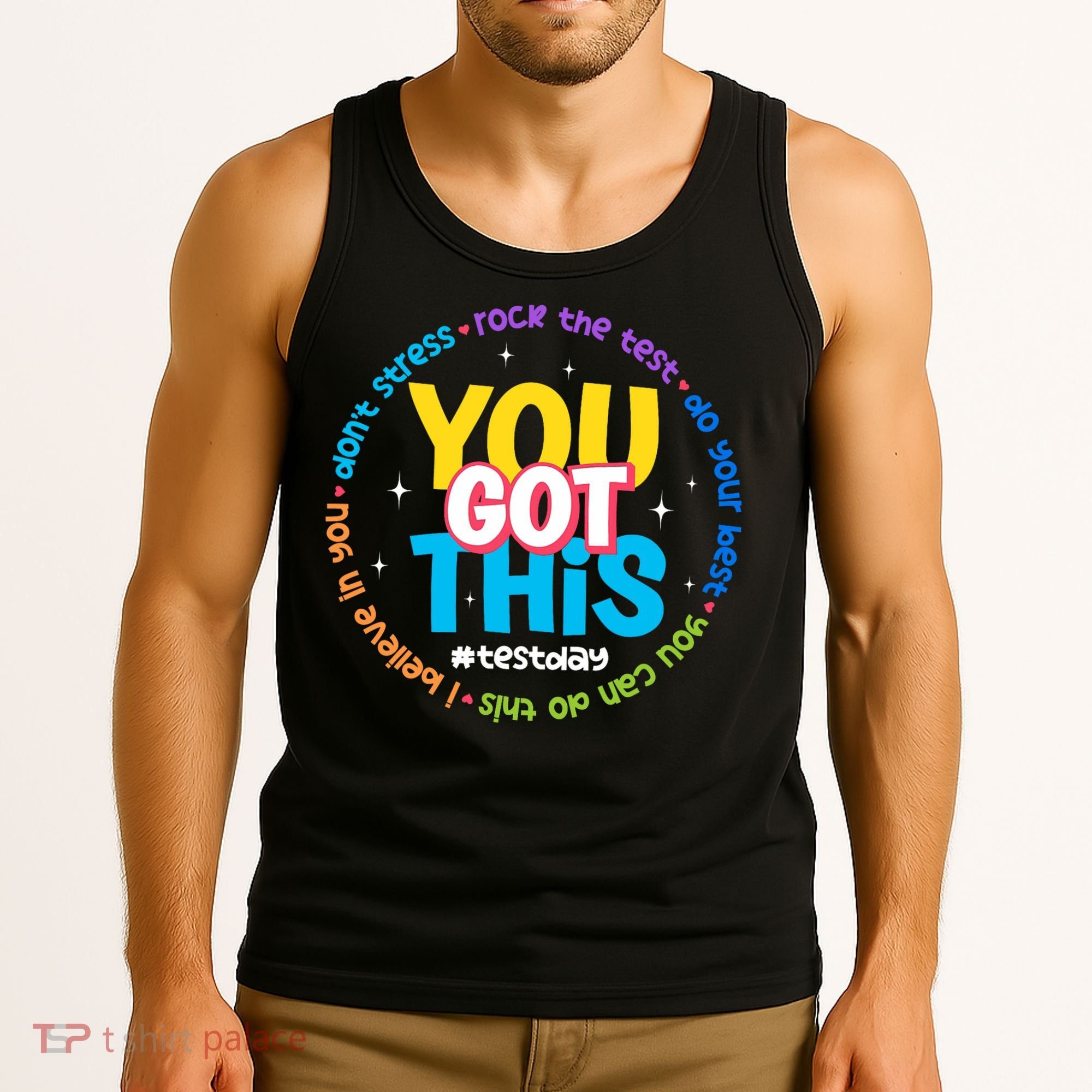 Test Day Rock The Test Teacher Testing Day You Got This  Tank Top
