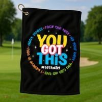 Test Day Rock The Test Teacher Testing Day You Got This  Golf Towel thumb 1