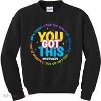 Test Day Rock The Test Teacher Testing Day You Got This  Kids Sweatshirt thumb 0