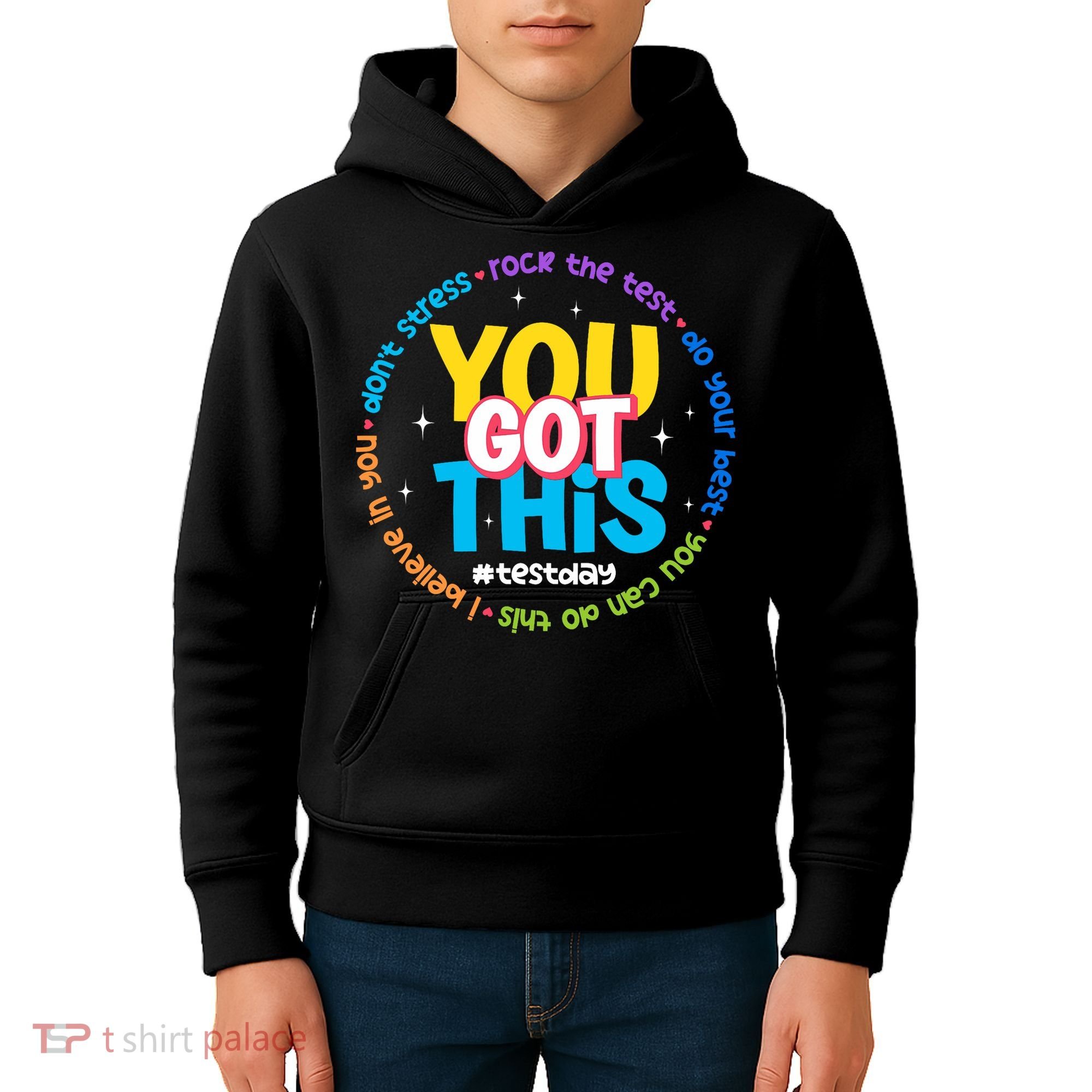 Test Day Rock The Test Teacher Testing Day You Got This  Kids Hoodie